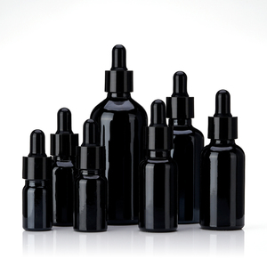 ขายส่ง5มิลลิลิตร10มิลลิลิตร15มิลลิลิตร30มิลลิลิตร50มิลลิลิตรรอบสีดำแก้วขวดหยดน้ำมันหอมระเหยที่มีสีดำปิเปต - Product Image 2