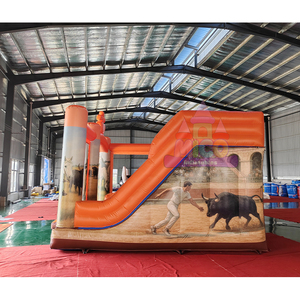 Casa Inflable con Tobogán para Niños, Alquiler para Fiestas Infantiles, Material de PVC, Portátil, Capacidad de 300-500 kg - Product Image 6