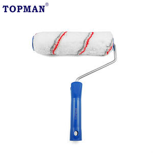 10 Inc blanc avec bande rouge grep acrylique longue couverture de rouleau de peinture européenne rouleau de haute capacité pour une couverture complète rapide - Product Image 4