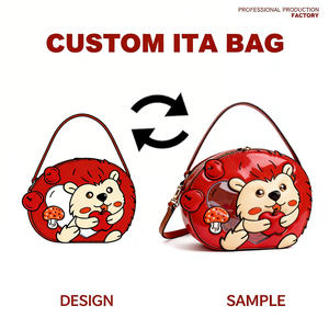 Borsa a Tracolla Grande Personalizzata con Design a Tema Fumetti e Anime, Stile Gotico Y2k, Blu, per Donna - Product Image 2