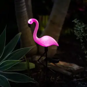 Solar-Flamingo-Lichter für draußen | rosa Flamingo-Hof-Dekorationen | Rasenlicht-Stecke Gartenschmuck