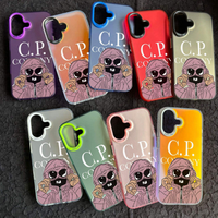 Coque de téléphone tendance rose motif homme avec chapeau, en PC, pour iPhone XR XS 11 12 13 14 Mini 15 16 17 Pro Max