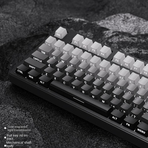 Forerunner clavier sans fil USB clavier mécanique et souris ensemble ordinateur portable de jeu noir interrupteur 87 touches en plastique - Product Image 2