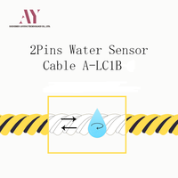 Longueur personnalisée 2 broches PE capteur de fuite de liquide câble anti-corrosion détection de fuite d'eau câble métallique systèmes d'alarme pour la maison intelligente