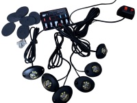 Nuevo Kit de Luces Estroboscópicas Ocultas de 6 LED, Luz de Advertencia de Emergencia de 12V, Luz de Seguridad para Vehículos, Camiones, Remolques y Construcción