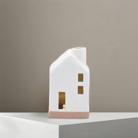 Maison en céramique avec lumière LED nouveau design céramique automne et décoration quotidienne Noël autres décorations pour la maison