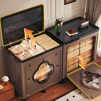 Boîte de rangement pour vêtements en plastique de grande capacité 180L, boîte de rangement pliable multifonctionnelle avec roulettes, pour jouets, couvertures