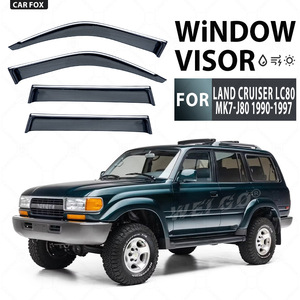 Parasol para coche, Deflector de parabrisas, visera de ventana, protector de lluvia moldeado por inyección de PC para Toyota Land Cruiser LC80 FJ80 LC70 100.200 - Product Image 1