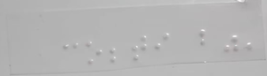 PET Raised Dot Braille Adhesive Sticker <b>Waterproof</b> Tactile Accessibility <b>Label</b> for Elevator & Public Restroom Signs - Product Image 3