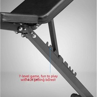 Banc de musculation multifonctionnel pour usage domestique, chaise de fitness non pliable, réglable sur plusieurs niveaux pour les exercices abdominaux