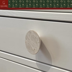 GOLDKING para Cajones de Gabinete, Uso en Baños, Tiradores Redondos de Mármol Emperador Oscuro Blanco Gris, Personalizados OEM ODM, Directo de Fábrica - Product Image 5
