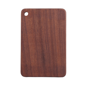 Tabla de cortar de madera maciza rectangular multifuncional para cocina, para frutas, pan, carne, pizza - Product Image 5