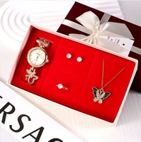 Coffret Cadeau Montre Papillon de Luxe Faite à la Main en Acier Inoxydable pour Femme Wisteria – Personnalisable pour Entreprise, Affaires, Usage Personnel ou Fêtes