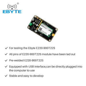 E220-900TBL-01 ebyte ODM การส่งสัญญาณหลายช่องอินเตอร์เฟส USB Lora เทคโนโลยีการแพร่กระจายสเปกตรัม Lora แผงทดสอบโมดูลไร้สาย - Product Image 2