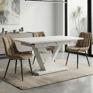 <span class=keywords><strong>Tavolo</strong></span> da Pranzo Rettangolare <span class=keywords><strong>Allungabile</strong></span> in MDF per 4-<span class=keywords><strong>6</strong></span> Persone, Design Moderno di Lusso per Soggiorno, Stile Cinese - Campione Gratuito - Product Image 1