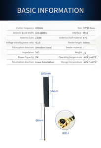 Antenne flexible EBYTE ODM TX433-FPC-57112.5dBi 433mhz, antenne patch, communication interne, antenne FPC - Product Image 6