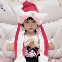 Nuovo arrivo simpatico coniglio peluche cappello magnetico peluche regalo Led mobili leggeri caldi cappelli invernali con orecchie in movimento