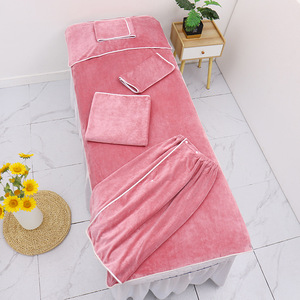Beauty Salon Set 6-Piece <strong>Spa</strong> <strong>Facial</strong> <strong>Towels</strong> Beauty Lying <strong>Towel</strong> With Embroider Logo - Product Image 2