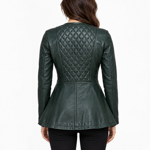Wholesale <b>Women</b> Leather <b>Jacket</b> Leather Full Sleeve Solid <b>Jacket</b> <b>for</b> <b>Women</b> OEM Design Logo Breathable Leather <b>Jackets</b> <b>for</b> <b>Women</b> - Product Image 5