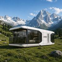 Capsule de vie intelligente, maison préfabriquée, système solaire écoénergétique, cabane mobile entièrement équipée pour une utilisation hors réseau