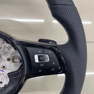 พวงมาลัยหนังแท้ JIANSHAN สำหรับรถยนต์ MK7 Golf 7 <span class=keywords><strong>Polo</strong></span> Scirocco 2014-2018 GTD GTS GTE GLI R-Line R - Product Image 4