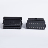 Conector Hembra OBD2 de 16 Pines Moldeado por Inyección, Interfaz de Diagnóstico con Carcasa Protectora Opcional