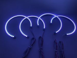 Led Angel Eyes bianco rosso blu giallo Moto Halo anello luce angel's Eye proiettore DRL lampada di marcia diurna per BMW E36 E38 E39 E46 - Product Image 5