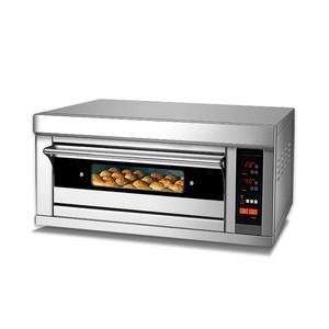 1 boong 1 khay Lò nướng điện thép không gỉ thương mại nướng lò với điều chỉnh nhiệt độ & hẹn giờ cho Bánh mì/Pizza/Cookies - Product Image 1