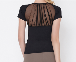 Femme Basique O-cou dos maille T-Shirts Plaine Femme <span class=keywords><strong>Simple</strong></span> T-shirt À Manches Courtes - Product Image 6