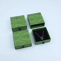 Bracelet personnalisé cadeau boucle d'oreille collier boîtes à bagues en carton tiroir papier bijoux boîte coulissante emballage avec mousse noire