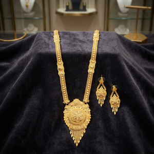 Gold Plated Orthodox Wedding <b>Long</b> <b>Necklaces</b> Fashion Jewelry Traditional Gifts Women Brass Chapado En Oro Oro Laminado - Product Image 3