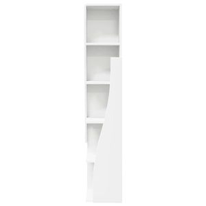 Buffet Blanc Moderne à Motif Géométrique 162x40x80cm en MDF <span class=keywords><strong>et</strong></span> Panneaux de Particules, 4 Portes avec Poignées Dorées en Métal pour Salon - Product Image 4