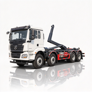 รถบรรทุกขยะ Shacman 8x4 30 ตัน แบบตะขอเกี่ยว ระบบไฮดรอลิก สำหรับการจัดการขยะในเมือง - Product Image 1