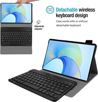 Casing Tablet nirkabel dapat dilepas bahasa kustom, casing kulit Keyboard untuk Huawei Honor Pad X8 Pro 11.5