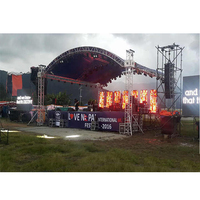 Structure de scène en aluminium, treillis à embouts pour concerts en plein air, événements, cabine DJ, système de treillis de toit personnalisé pour expositions et fêtes