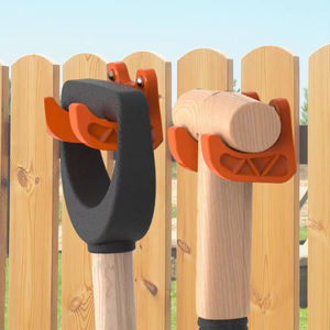 Support mural pour outils de jardin en plastique de 6 cm, porte-outils de jardinage, organisateur de pelle et de râteau, gain de place, pour jardin, cour, remise, garage - Product Image 5