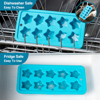 Moldes y bandejas de silicona para cubitos de hielo en forma de estrella con fácil desmolde para whisky y cócteles, opción de logotipo personalizado