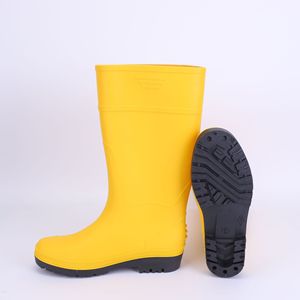 Bottes de pluie en PVC unisexe personnalisées pour l'agriculture, économiques, pour adultes, imperméables, printemps, été, automne, hiver, doublure en coton rouge - Product Image 5