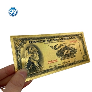 ธนบัตรกัวเตมาลาเคลือบทองคำ <span class=keywords><strong>100</strong></span> ดอลลาร์ ขายส่ง <span class=keywords><strong>ราคา</strong></span>แข่งขัน - Product Image 1