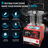 ANCEL-Testeur de Nettoyeur d'Injecteur de Carburant à Ultrasons AJ400-M, Kit d'Outils de Nettoyage de Buse de Moto, 110V