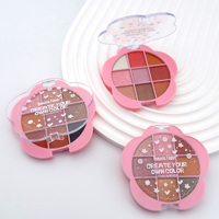 Palette de fards à paupières en poudre mats à haute teneur en pigments pour toutes les peaux, maquillage de beauté de haute qualité, 9 couleurs, vente en gros