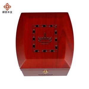 Lusso personalizzato rosso Eco Friendly vernice singolo orologio da polso confezione <span class=keywords><strong>regalo</strong></span> scatola per orologi in legno di noce coppie scatola per orologi - Product Image 3