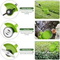 Débroussailleuse de mauvaises herbes électrique pliable 2-en-1 sans fil désherbeur léger alimenté par batterie débroussailleuse