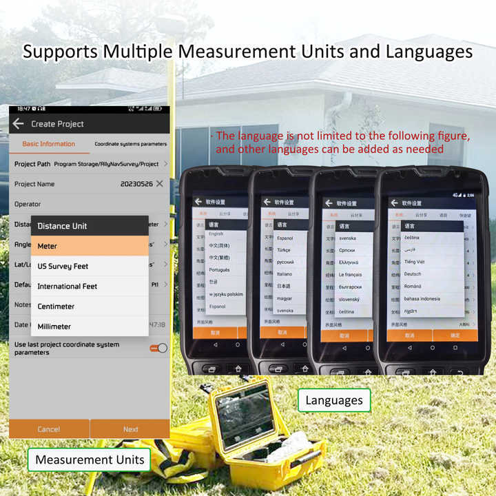 R26 GNSS RTK Receiver IMU GNSS Surveying System With Base Station and ...