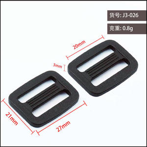 Hebilla Deslizante de Plástico con Anillo en D, Ajustable en 3 Posiciones, para Bolsos, Resistente al Desgaste, Color Sólido, J3-026 - Product Image 5