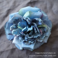 Grandes têtes de roses romantiques de 13 cm, fleurs artificielles en plastique, mur de fleurs DIY, fausses fleurs faites à la main, décoration de mariage, extérieur, maison