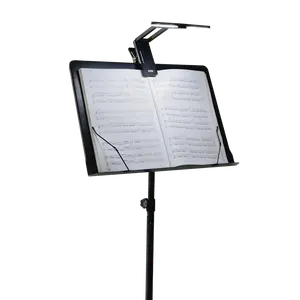 Atacado Oem Logo Personalizado Glocusent Eye Caring Led Clip em Music Stand Luz Recarregável Dimmable Folha de Música Piano Lâmpada Luz