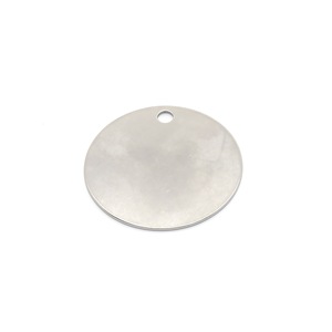 Stainless Steel Hang Tags 30mm-60mm Round Square Custom Laser Engraving Jewelry Tags - Product Image 5
