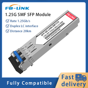 1.25G SFP फाइबर ऑप्टिक मॉड्यूल 1310nm सिंगल मोड LC SC 20KM DDM गीगाबिट SFP स्विच - Product Image 5
