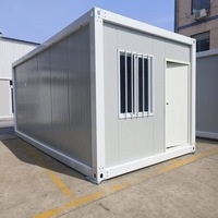 Pack plat détachable maison préfabriquée maisons prêtes conteneur cadres chambre 20 pieds parc modèle maisons préfabriquées conteneur maison